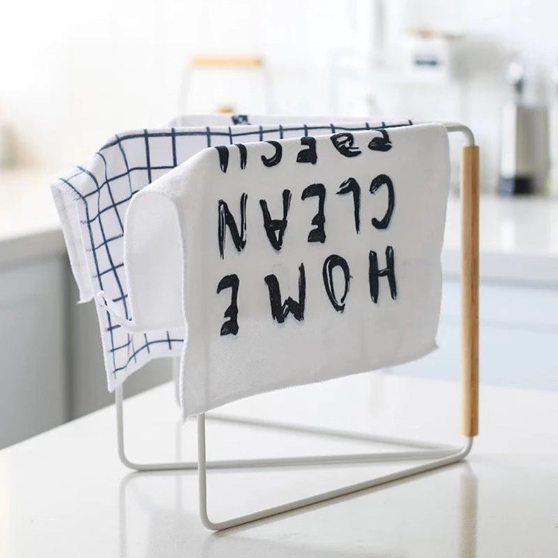 Foldable Kitchen Countertop Towel Rack with 3 Layers - Portable and Multi-Use