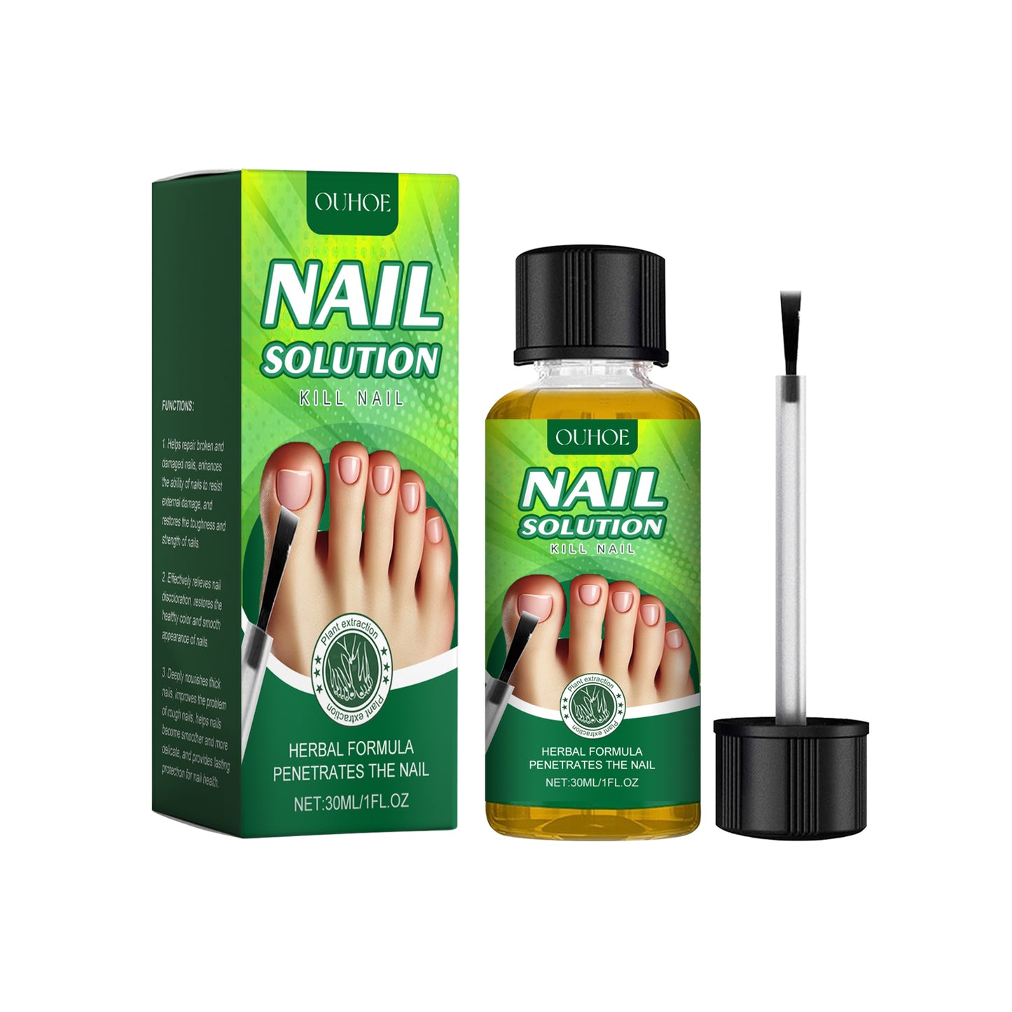 Nail Care Solution - Gentle Repair & Nourishing Treatment for Nails, 30ml