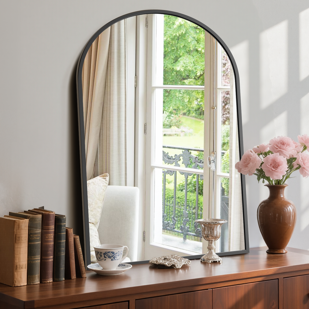 Bathroom Wall Mirror, Metal Frame Vanity Mirror For Bedroom,