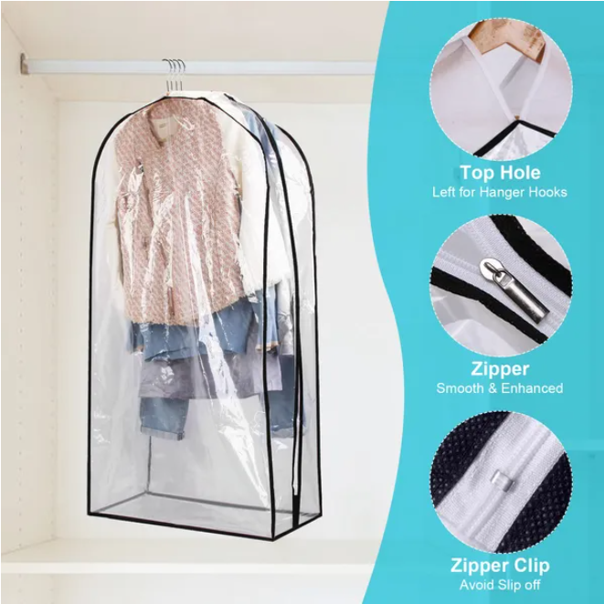 5-piece Set Of Hanging Clothes In A Bag Dustproof And Waterproof