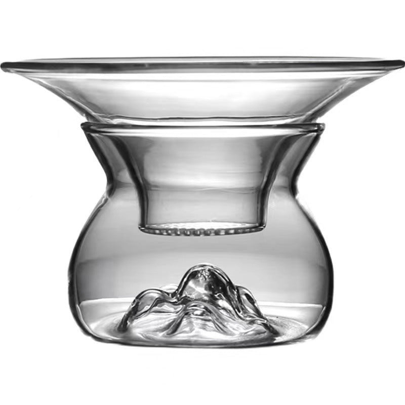 Borosilicate Glass Tea Strainer with Integrated Filter - Modern Kitchen Accessory