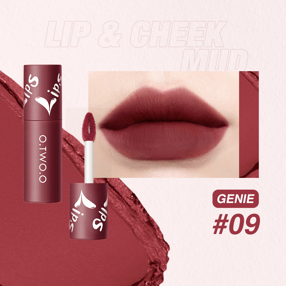 Matte Fog Lip and Cheek Dual-Use Powder Blusher and Lipstick - Air Lip Glaze