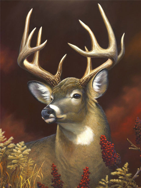 Diamond Painting Animal Deer Cross Stitch Art Kit Home Decor Gift