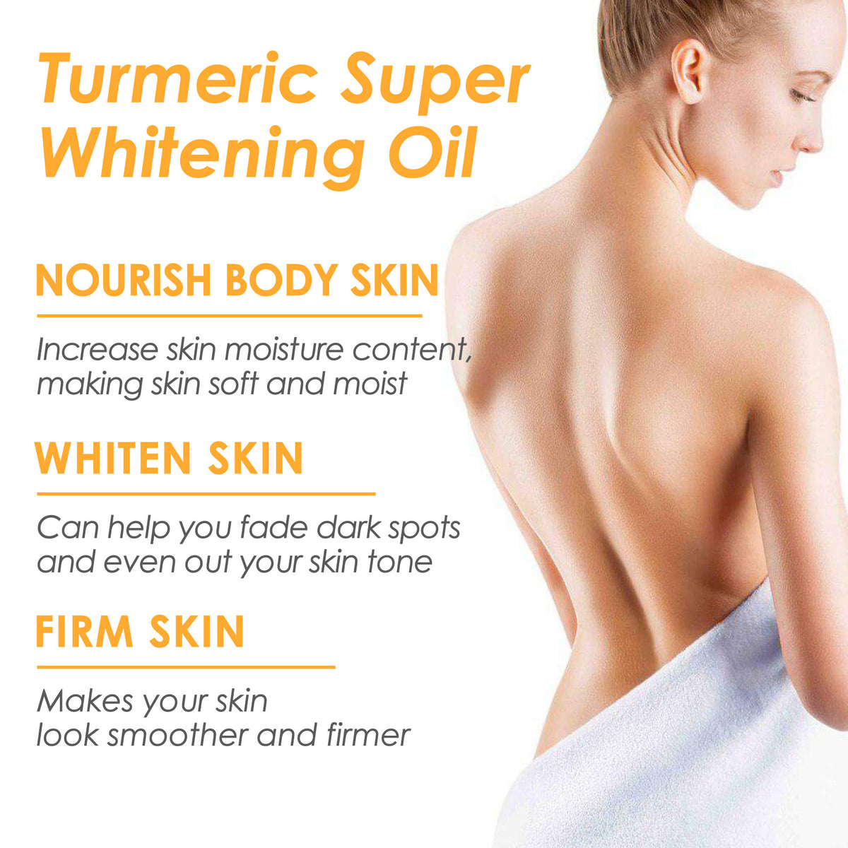 Turmeric Whitening Skin Oil for Skin Repair - 100ml Natural Face Oil