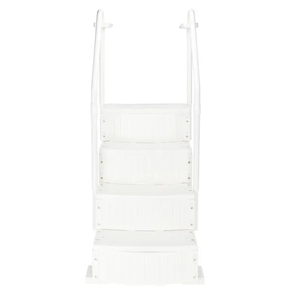 Swimming Pool Ladder - 2-Step White Plastic Escalator