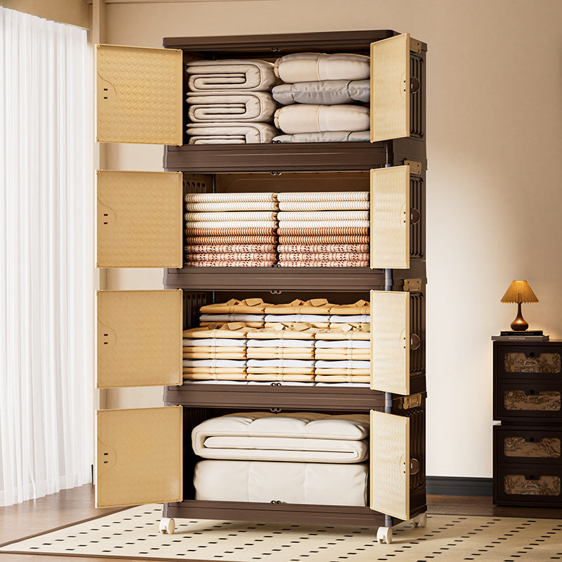 Foldable Household Storage Cabinet - Multiple Sizes & Layers