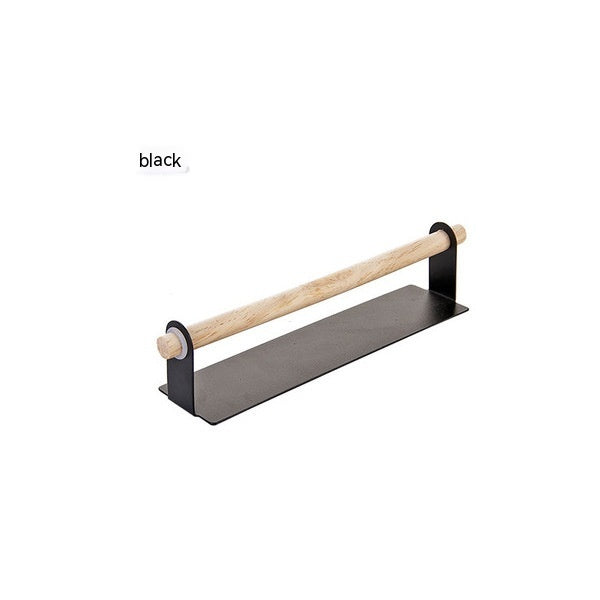 Adhesive Wall Hanging Towel Rack - Punch-Free Metal Kitchen Bathroom Organizer