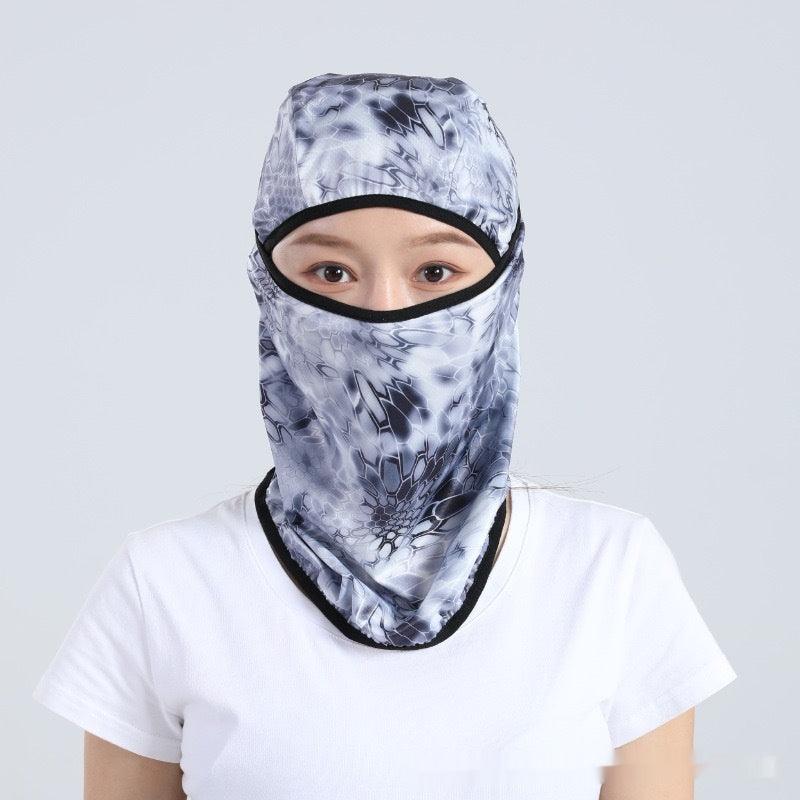 Full Face Sun Protection Mask - Lightweight Ice Silk Neck Gaiter Scarf