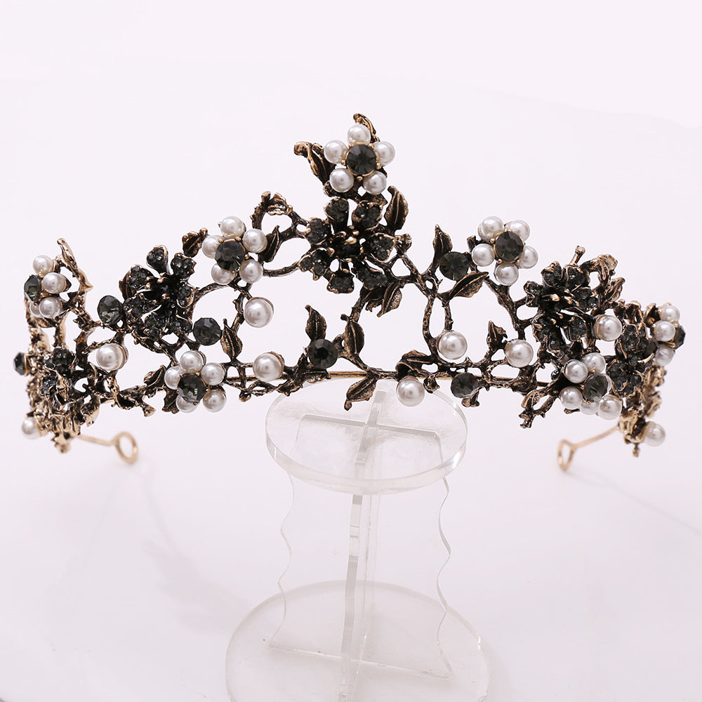 Floral Diamond Baroque Bridal Tiara