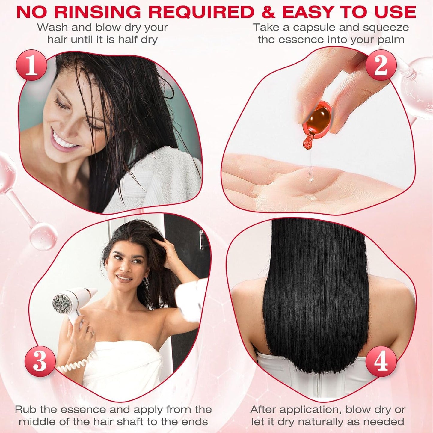 Hair Treatment Serum Capsules with Argan, Macadamia & Avocado Oil