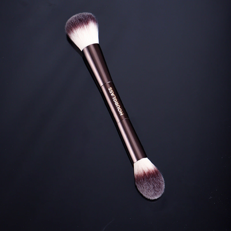 Double-Ended Makeup Brush Powder Brush for Face & Blending