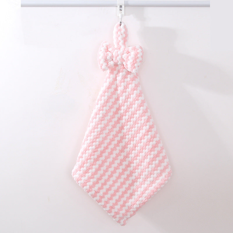 Coral Fleece All-Purpose Cleaning Towel - Absorbent Hand Towel for Home & Kitchen