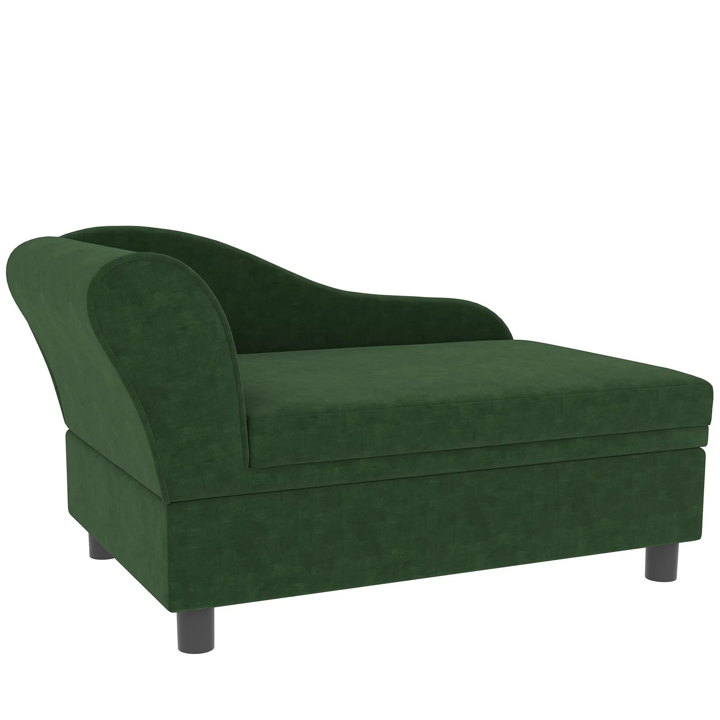Green Pet Sofa Bed with Hidden Storage for Cats & Small Dogs