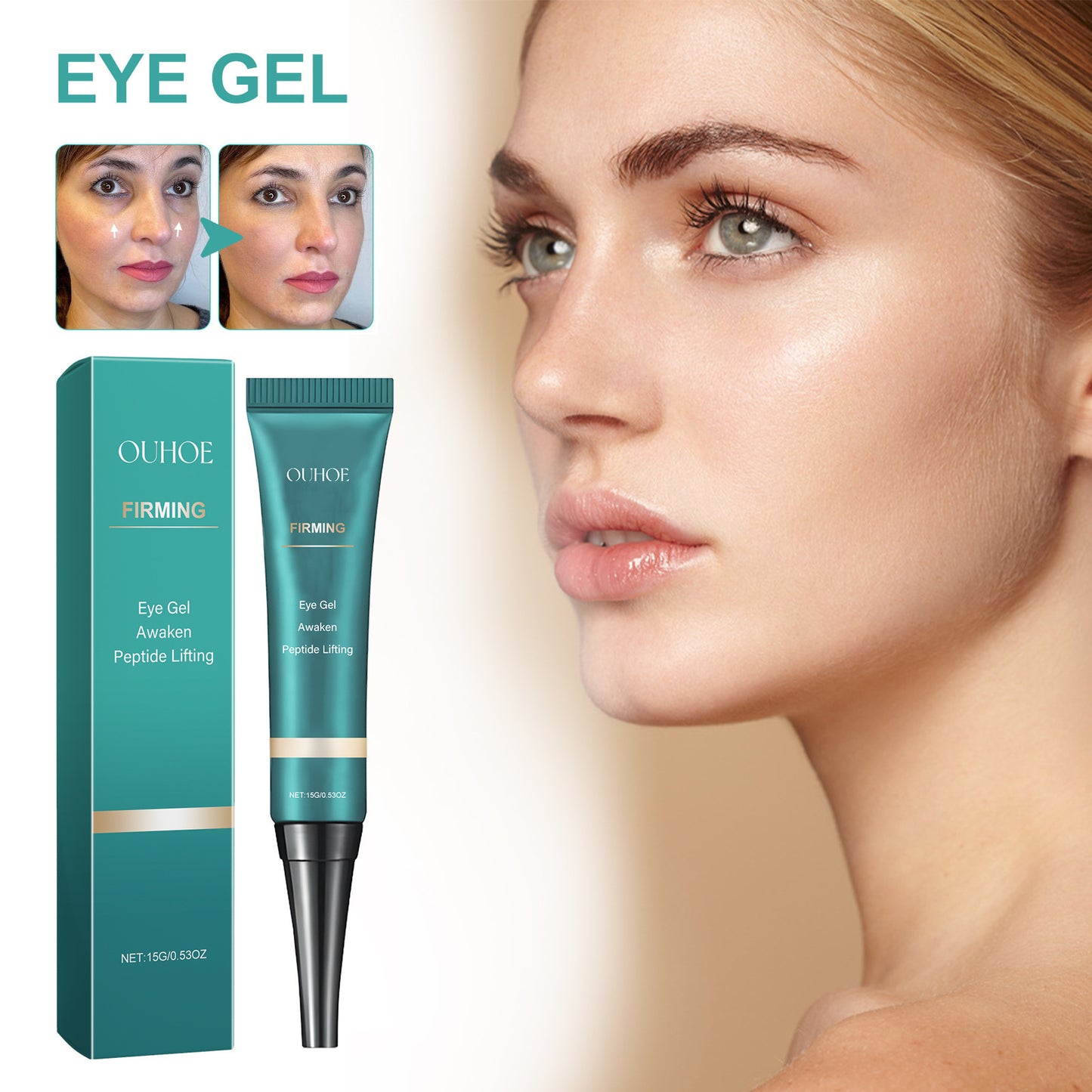 Anti-Aging Eye Gel for Dark Circles, Puffiness, and Fine Lines