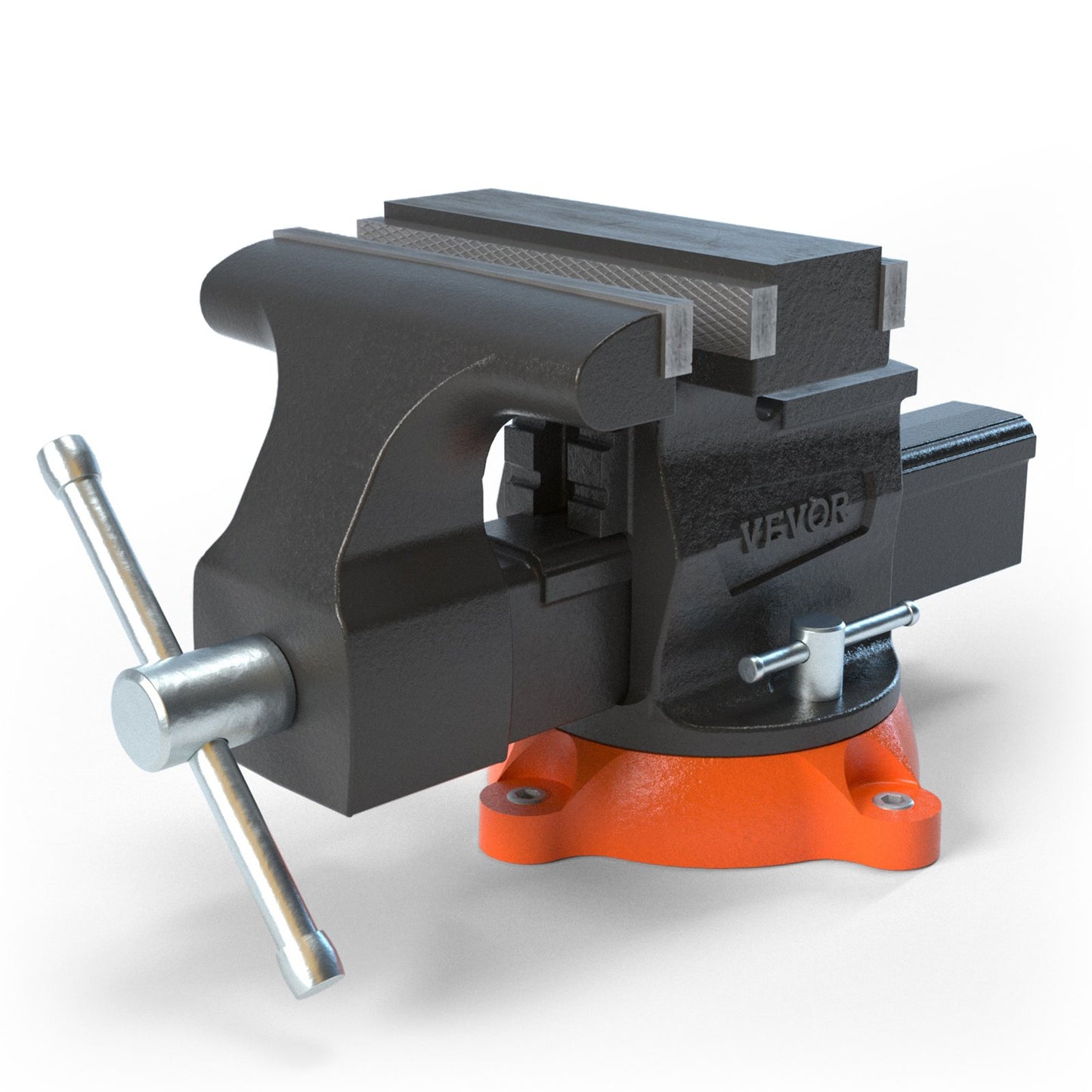 6.5" Bench Vise with 360° Swivel Locking Base & Two-Way Jaw