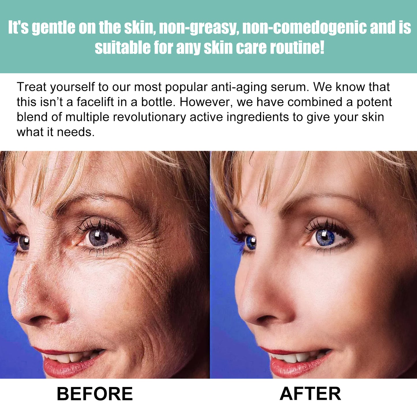 Anti-Aging Facial Essence - Hydrating & Smoothing Face Serum, 30ml