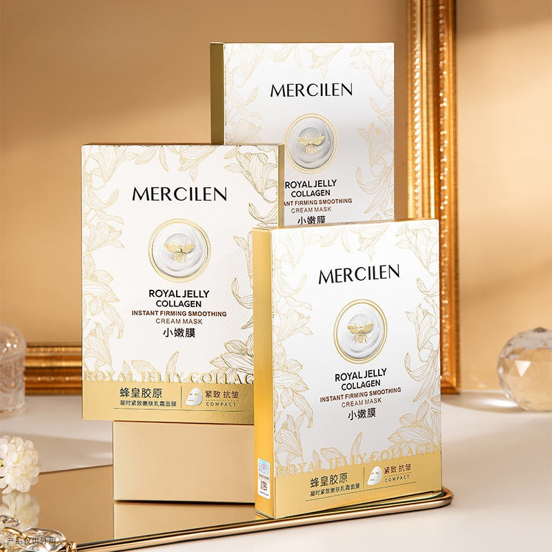 Collagen Face Mask Pack - Firming & Anti-Aging Emulsion Cream Mask - 5 Pack