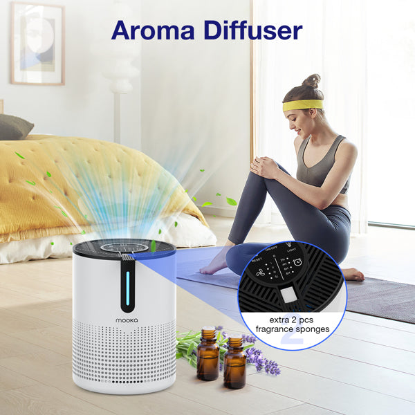 Air Purifier with HEPA Filter - 475 Sq.Ft. Coverage, 4 Speeds