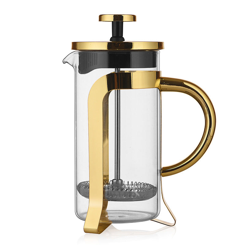 French Press Coffee Maker Borosilicate Glass 350ML-1000ML Household Filter Pot