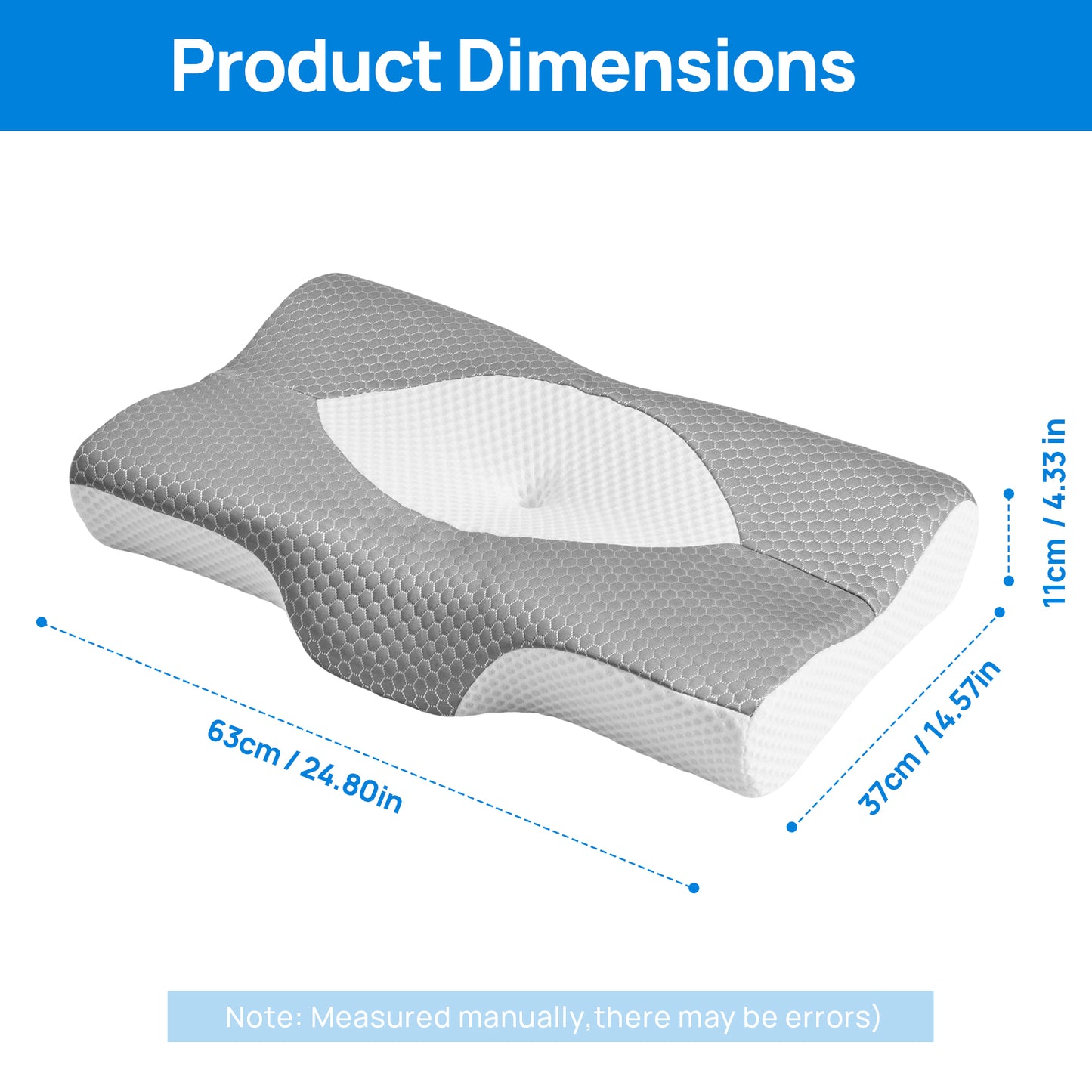 Cooling Ergonomic Memory Foam Neck Pillow - Multiple Variants