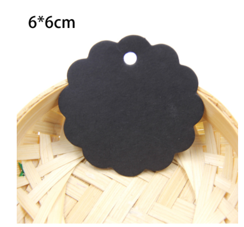 Tree-Shaped Kraft Paper Labels for Christmas Decorations - Pack of 10