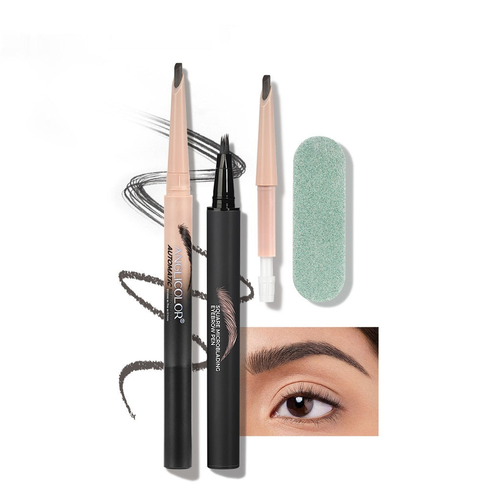 Eyebrow Pencil Set with Multiple Colors - Discoloration Resistant & Smooth Finish
