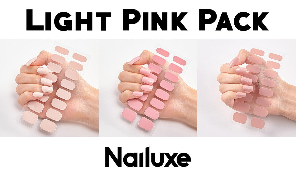 Solid Color Nail Art Wraps - 16 Piece Adhesive Nail Stickers Set