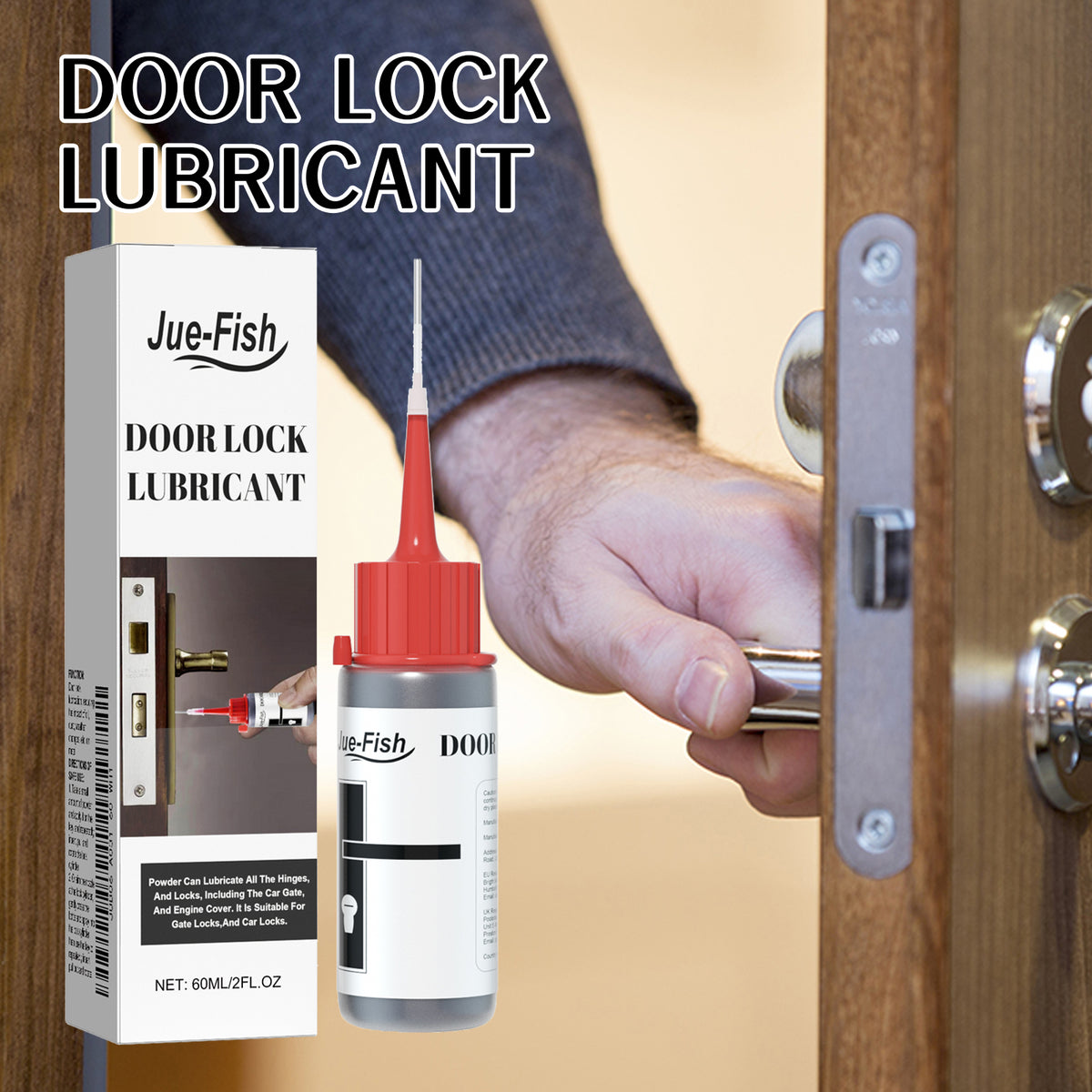 Lock Core Lubricant Spray 60ml for Door Locks and Hinges - Long-Lasting Protection