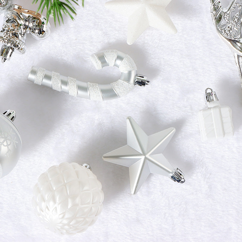 Christmas Decoration Ball Set - Gold and White Holiday Ornaments