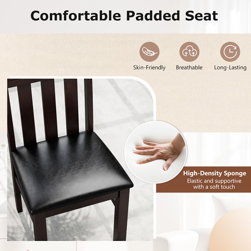 Dining Chairs High Back Room Set Of 2 PU Leather Up 330 Lbs For