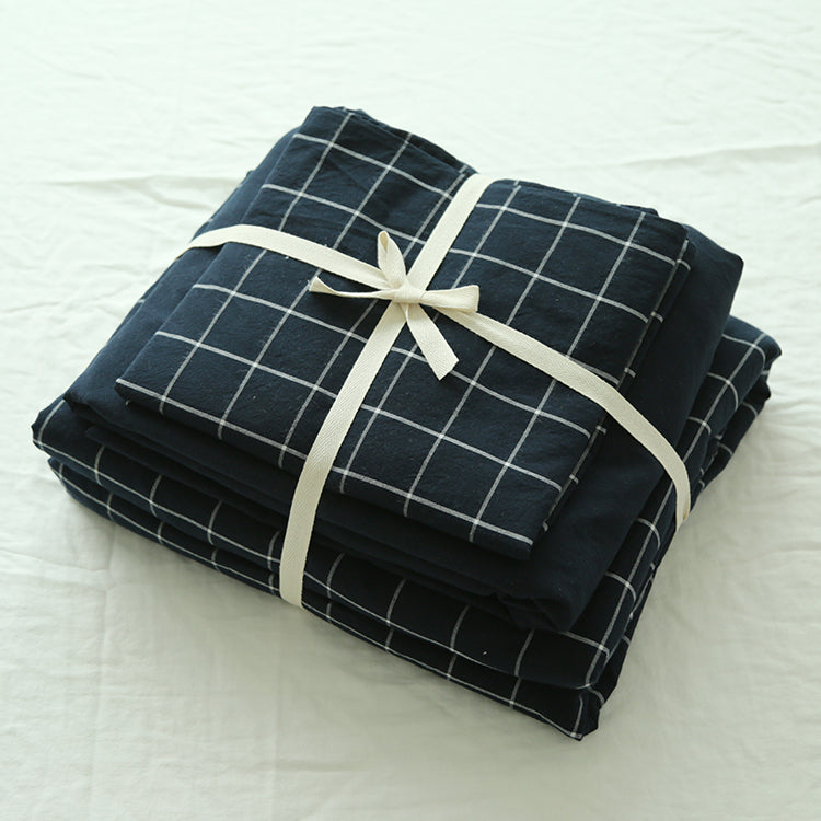 Washed Cotton Bedding Set - Duvet Cover & Sheet Options, All Sizes & Styles