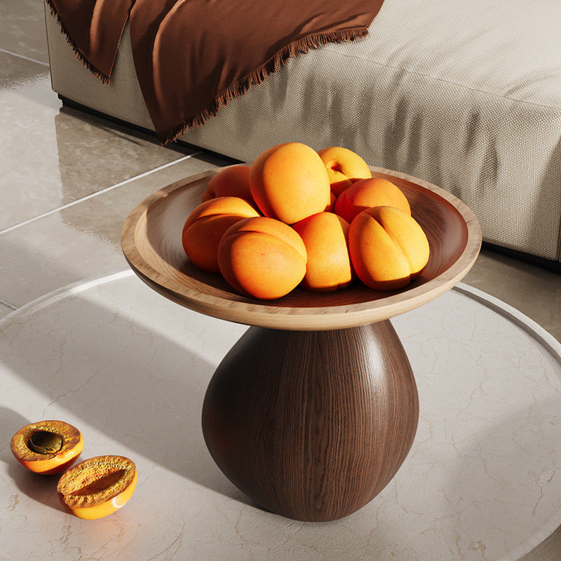 Minimalist Resin Decorative Stone for Snack Storage & Display - Brown
