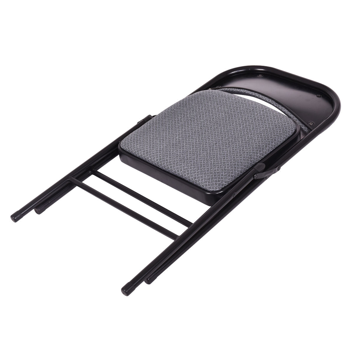 4-Piece Folding Chairs Set with Padded Seats and Ergonomic Backrest