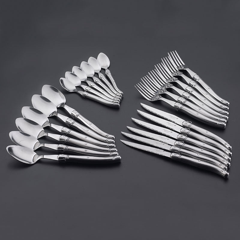 Stainless Steel Flatware Set - Knife Fork Spoon Small Spoon Dinnerware
