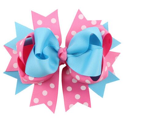 Children's Dot Bow Hair Clip - Colorful Kids Hair Accessory for Girls
