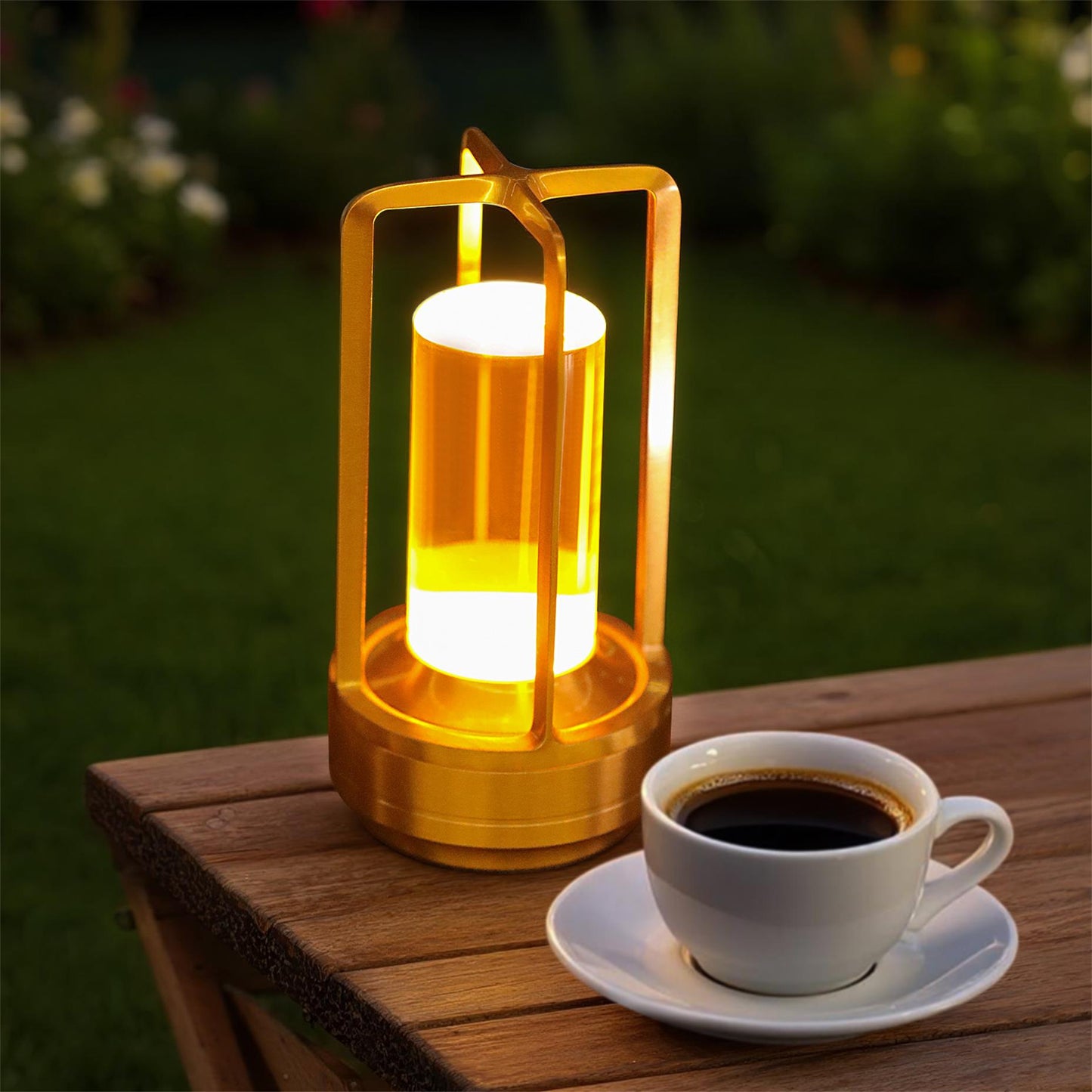 Portable Touch Control LED Table Lamp with 5000mAh Battery - Dimmable, Cordless for Bedroom Camping & Home