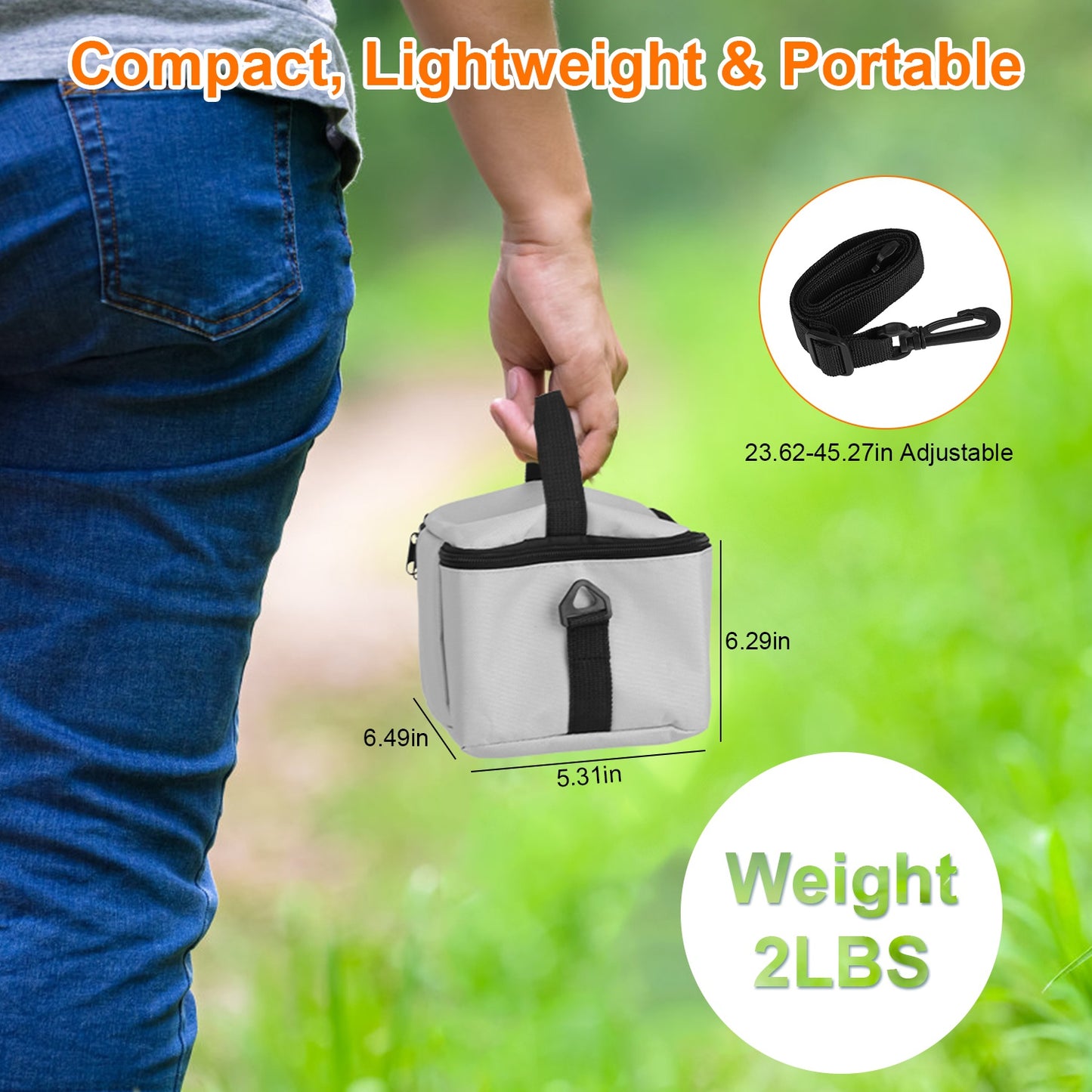 12000W Portable Camping Stove with Carrying Case - Grey