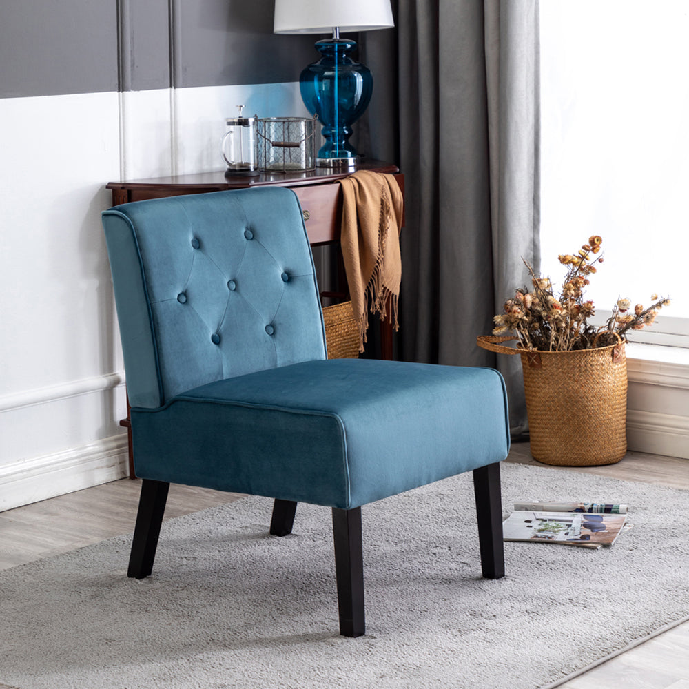 Reese 53 2Piece Living Room Armless Button Tufted Pattern Accent