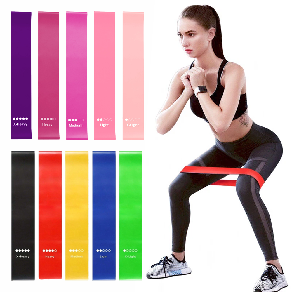 Loop Resistance Bands Set - 10 Pack for Strength Training & Fitness