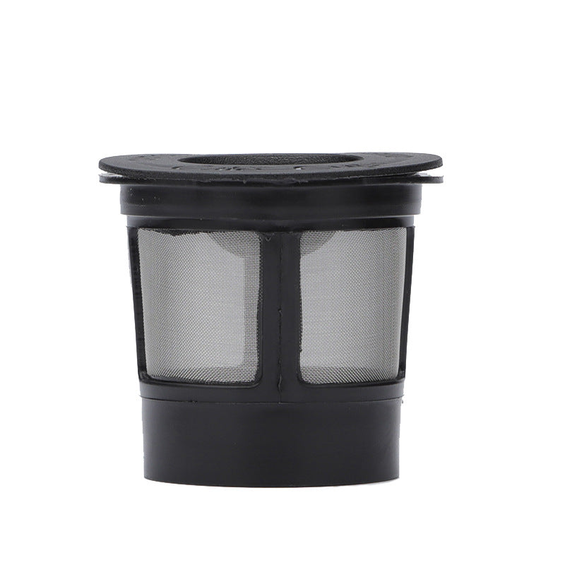 Coffee Filter Cup K-Cup Screen with Spoons - Black, 1 or 3 Pack Gift Set