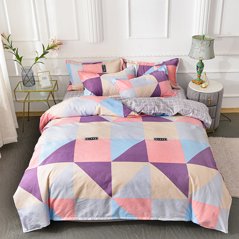 Pure Cotton Bedding Set - Multiple Sizes & Styles, Soft & Comfortable