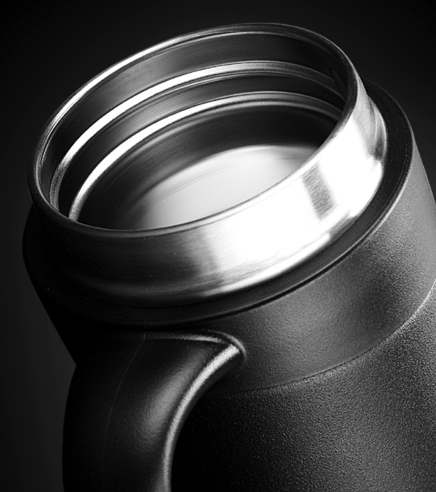 350ml Office Mug with Handle and Tea Drain, Insulated Drinkware