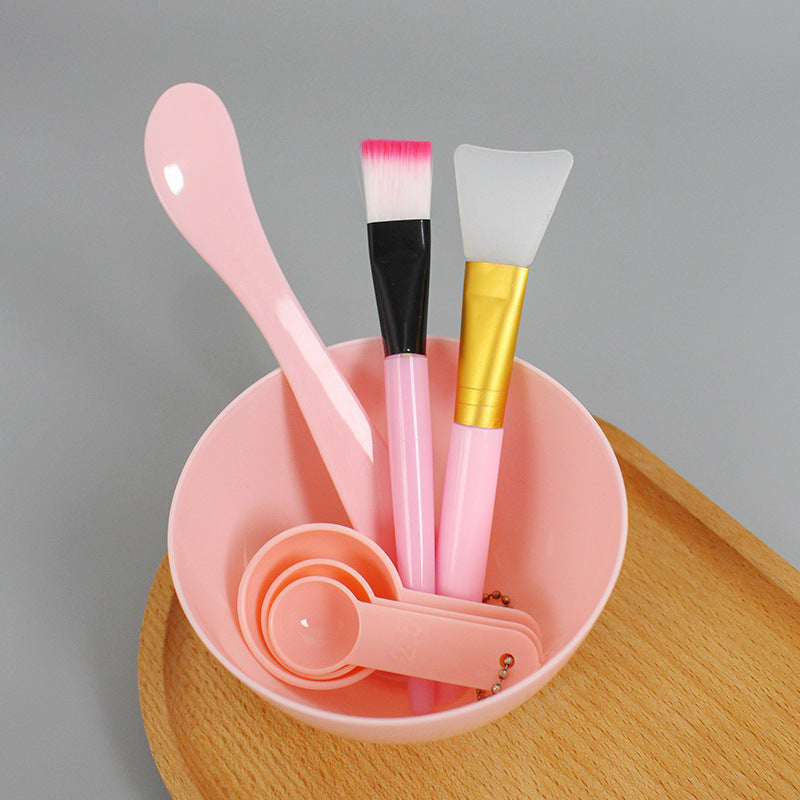 7-Piece Facial Mask Tool Set - Silicone Brush, Spatula, Bowl & More