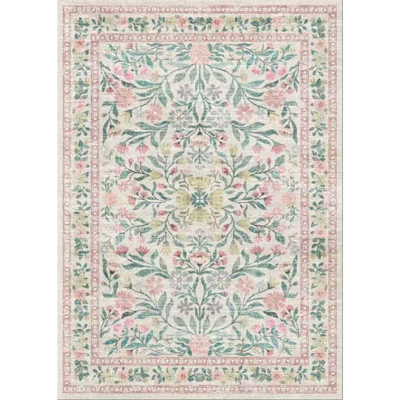 Vintage American-Style Rug for Living Room Non-Slip & Stain-Resistant Floor Mat
