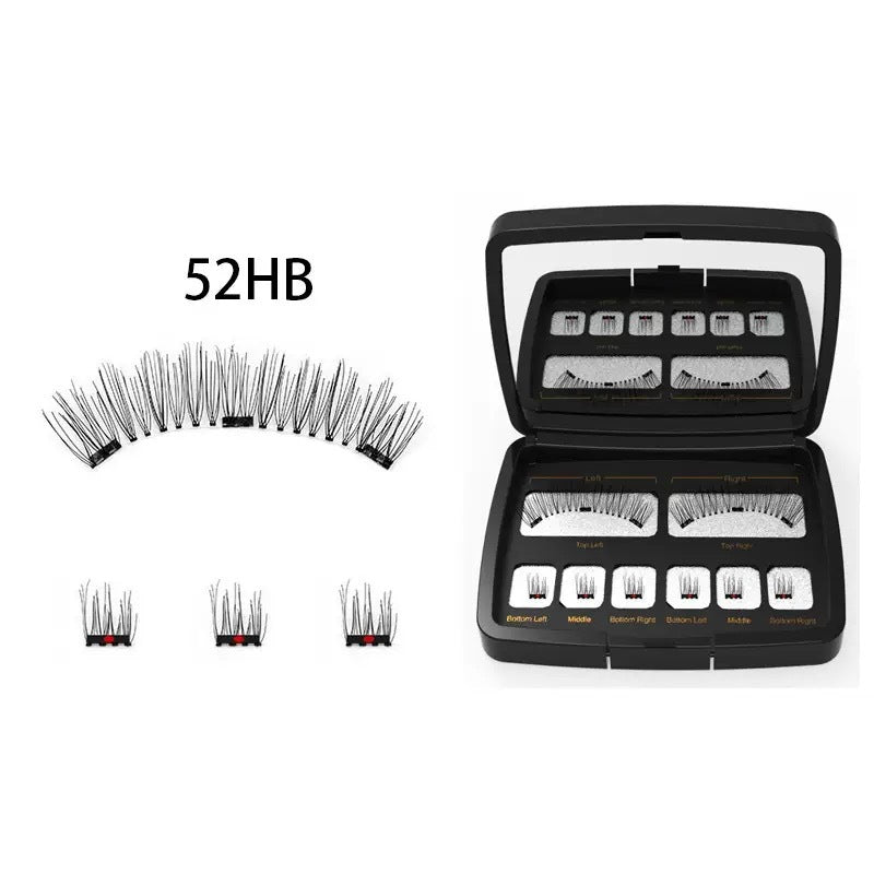 Magnet Eyelash Suit Natural & Thick False Eyelashes with Tweezers Set