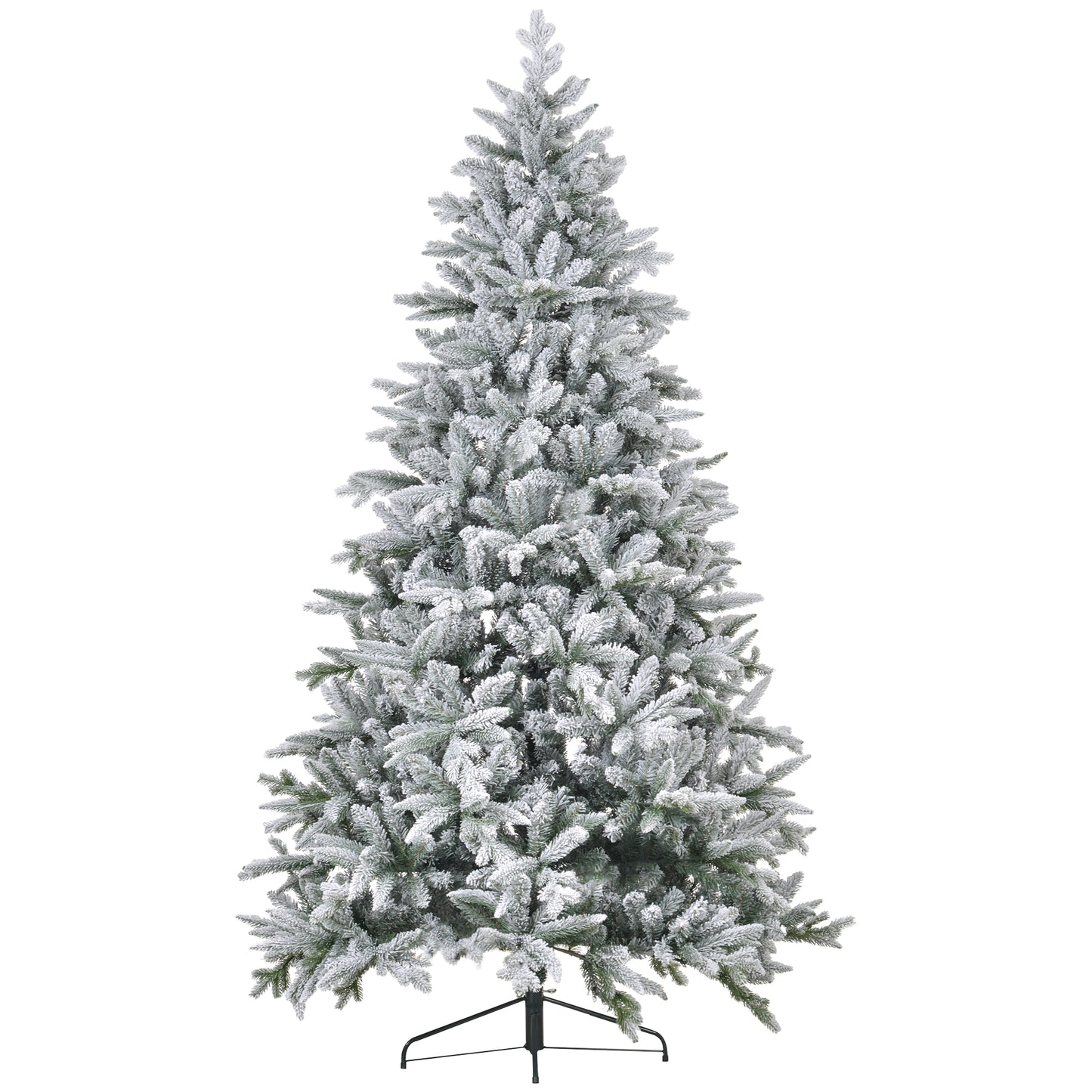 8ft Snow Flocked Artificial Christmas Tree with 2003 Tips - Green