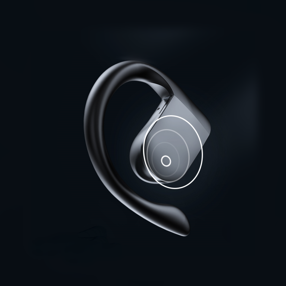 Open Ear Bluetooth Wireless Headphones with Built-in Mic - Ergonomic for Running & Fitness
