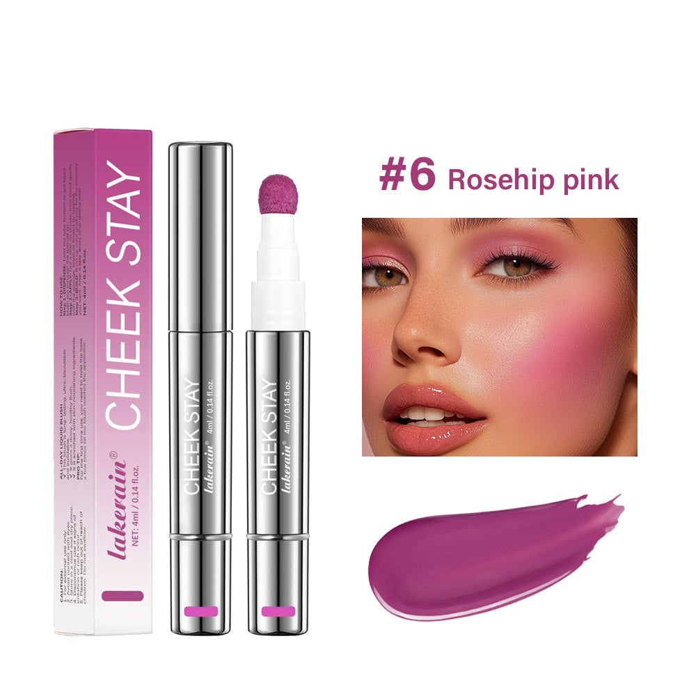 Multifunctional Liquid Blush Stick Set - 6 Color Variations for Natural Glow