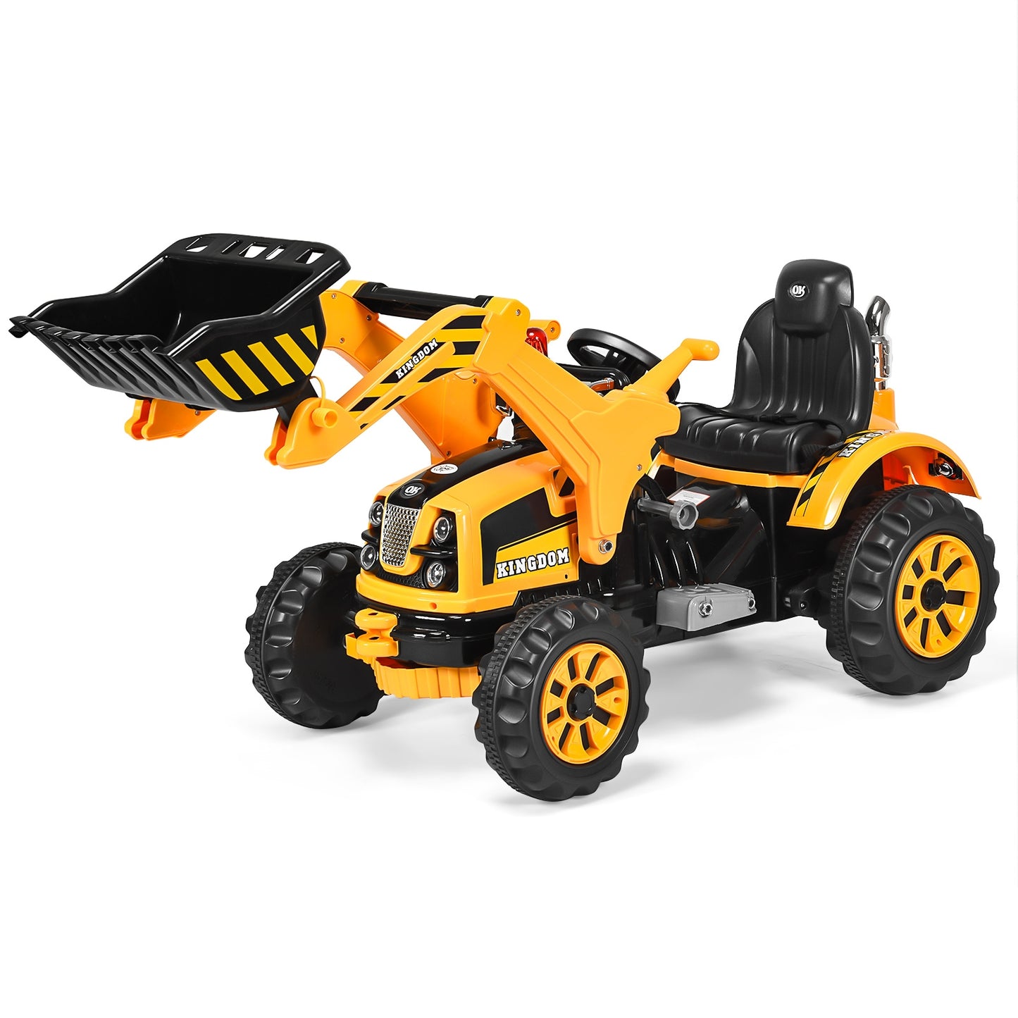 Kids Ride-On Dumper Truck - Battery Powered Yellow Toy