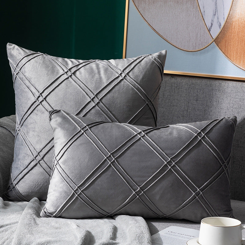 Velvet Pillowcase for Sofa Bed 43x43cm - Multiple Colors & Styles